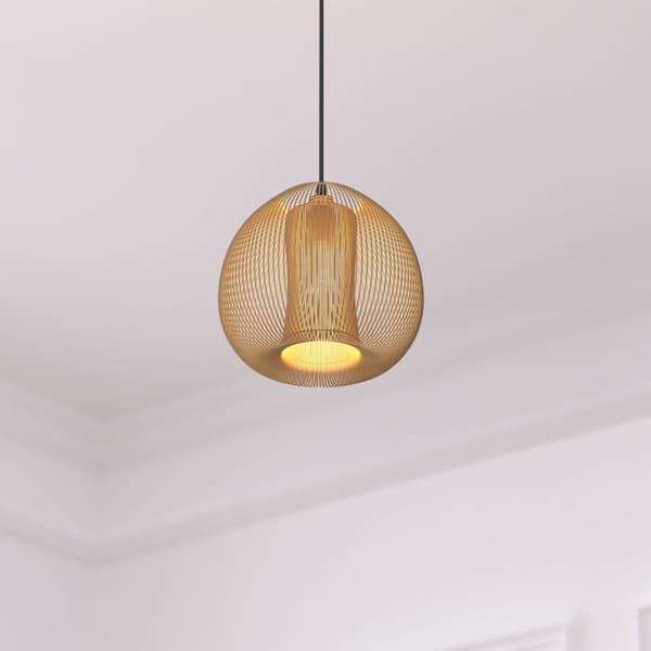 Trådhänglampa "Noda" metall koppar D28cm Koppar