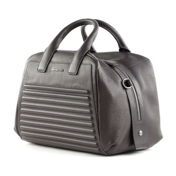 Handväska - MANDARINA DUCK - I-Con Tote M - Kalvskinn - Brun - Avtagbar axelrem kastanj