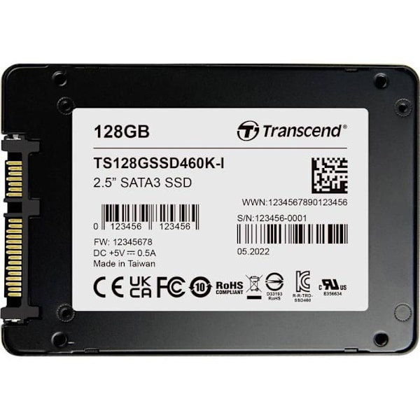 Transcend intern mSATA SSD TS128GSSD460KI-VS1