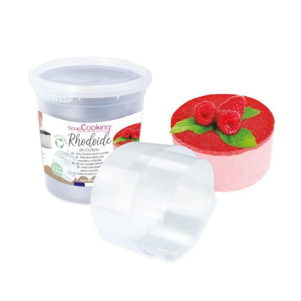 2 rhodoïdband för bakverk 3 m x 4 cm