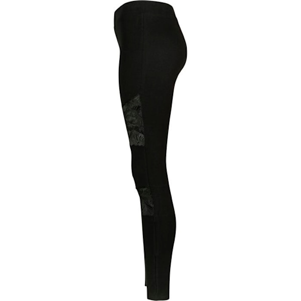 Tights för kvinnor stora storlekar - Urban Classic - Snörning - Bekväm - Spets - Elegant svart XXL