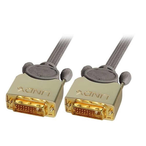 LINDY DVI-D GULD Dual Link-kabel, hane/hane - 0,5m