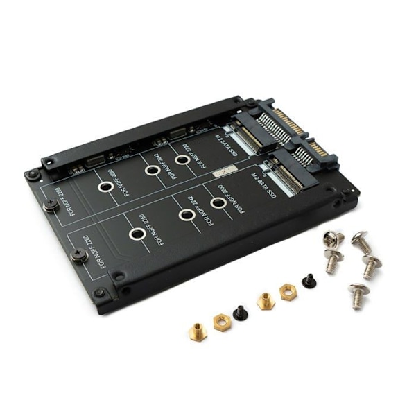 Fodral - station för Systems PC-komponent - 81470759 - NGFF B+M Key Adapter 2 x M.2 SSD för 2,5" SATA Combo hårddisk