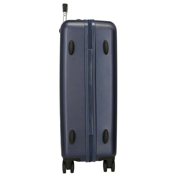 Roll road Var dig själv Blå Bagage Set 55/68 cm Stel ABS Kombinationslås 104L 4 dubbla hjul Handbagage