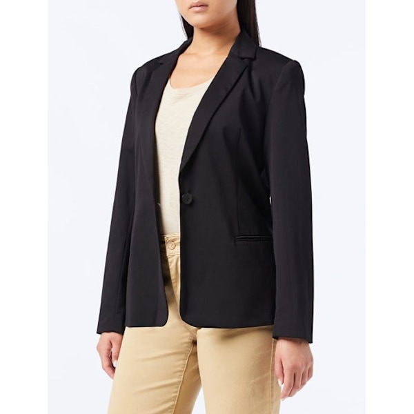 Armani utbyte - 8NYG07YNG9Z-1200-10 - Stretch enknäppt, enkelknäppt kavajjacka för dam Svart 46