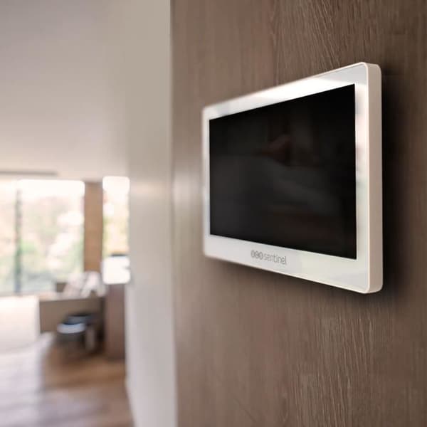Ansluten videointercom med kodknappsats - SCS SENTINEL - CodeVisio Wi-Fi - 6 melodier Vit, Svart