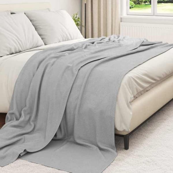 Täckning / Pläd / Duntäcke - VIDAXL - Fleece - Grå - 240 x 220 cm - 24-pack Grå