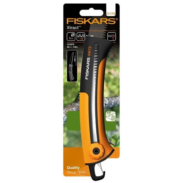 Xtract™ SW73 FISKARS såg infällbart blad 160 mm Svart, orange och grå