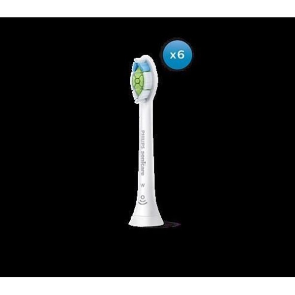 PHILIPS SONICARE W Optimal White HX6066/10 Standardtandborsthuvuden - X6 - Vit