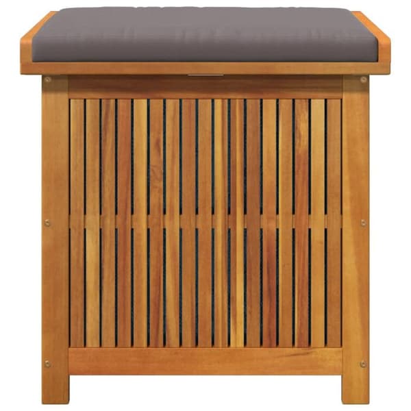 Utomhus kuddbox 60x50x61 cm i massiv akaciaträ