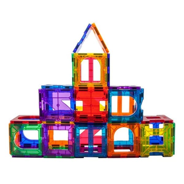 PICASSOTILES 42-DELAR MAGNETISKT BYGGBLOCKSSET P
