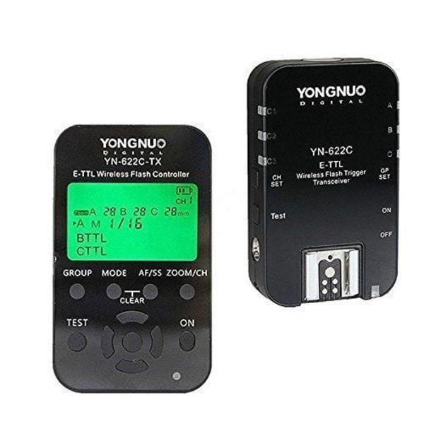 Trigger - Yongnuo - YN622C KIT TX - Trådlös - Kompatibel med Canon - HSS upp till 1/8000