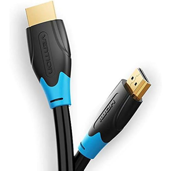 Vention HDMI 2.0-kabel 6ft (2m) 4K guldpläterad 18Gbps (senaste versionen stöder Ethernet, 3D och Audio Return)