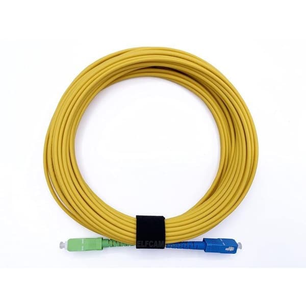 SC/APC till SC/UPC OS2 Simplex Fiberkabel Gul (Freebox)(Ref:249) - 3M