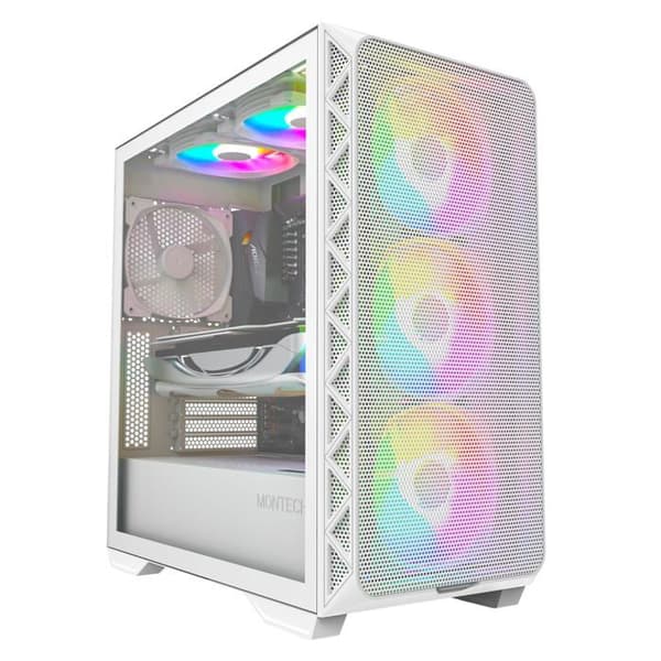 Chassi Medium Tower - Montech - AIR 903 MAX - Vit - Framsidan i nät - Stöd för radiator 360 mm