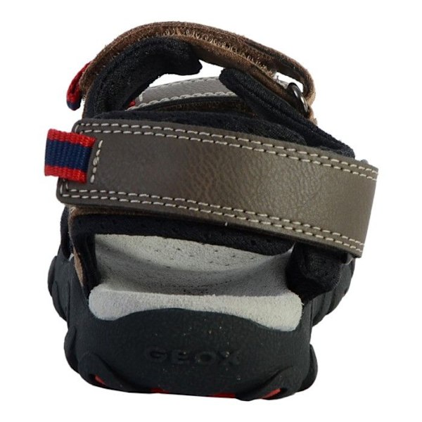 Barnsandaler - GEOX - Modell 105691 - Kardborreknäppning - Exceptionell komfort - Läder och textil kastanj 32