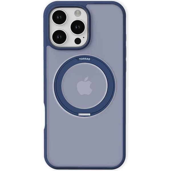 Coque Torras Ostand Pro MagSafe-serien för iPhone 16 Pro - Marinblå Marinblå