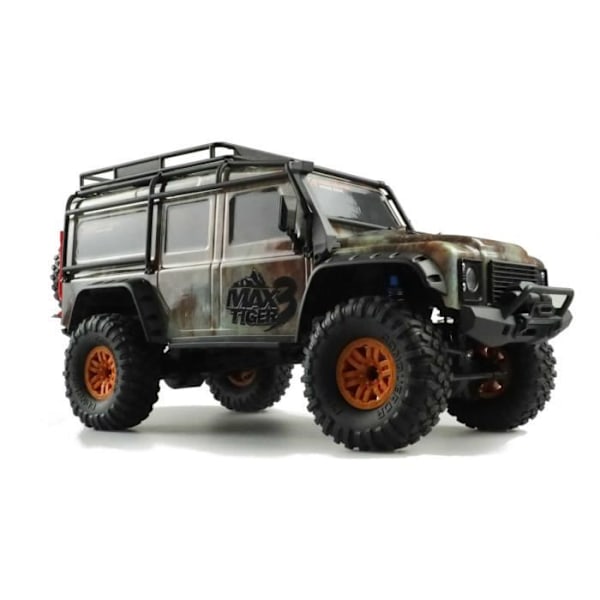 Bandvagn - AMEWI - DIRT CLIMBING MAX TIGER 3 - 4WD - Skala 1:10 - LED Kamouflage