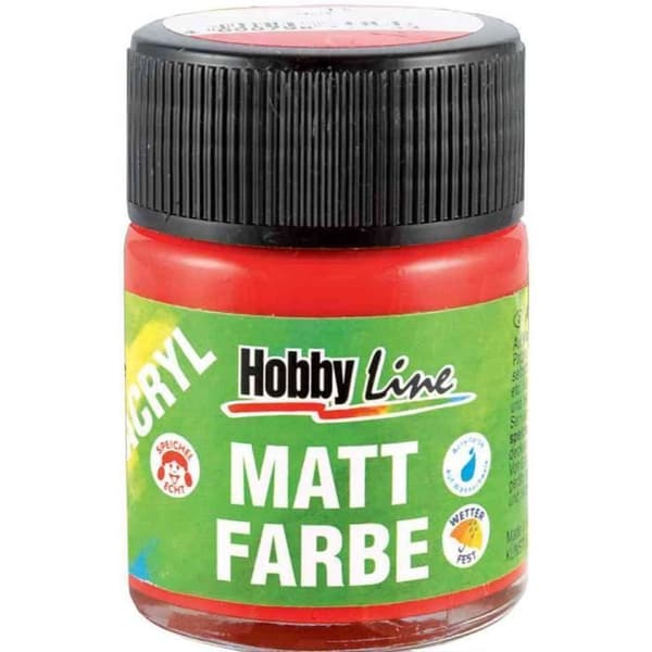 Hobby Line matt akrylfärg, vit, 50 ml