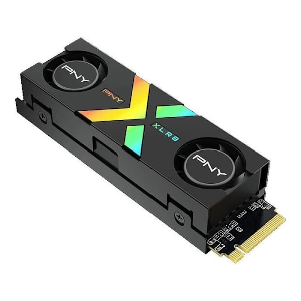 PNY - CS3150 XLR8 Gaming EPIC-X RGB - Intern SSD-hårddisk - 2TB - M.2 NVMe - RGB Kylfläns (M280CS3150XHS-2TB-RB)