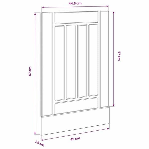 vidaXL Diskmaskinpanel Lucca sonoma grå ingenjörsträ 853893