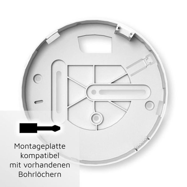 Ei elektronik - Ei650-3F161 - Äggelektronik, Ei650 rökdetektor, 10 års varaktighet, Virtuell batch, Vit, , 3V