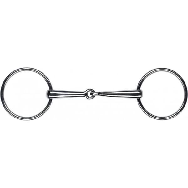 Set med 2 stora bridle ringar för häst Feeling - silverfärgade - 125 mm