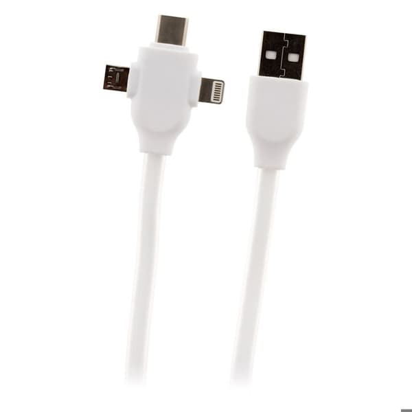 Universell USB-C, Micro USB och Lightning-kabel - Zenitech
