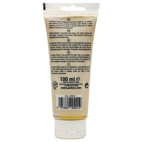 Gouachefärg - Guld - 1 - Fin - Pébéo - Studio Gouache - 100ml