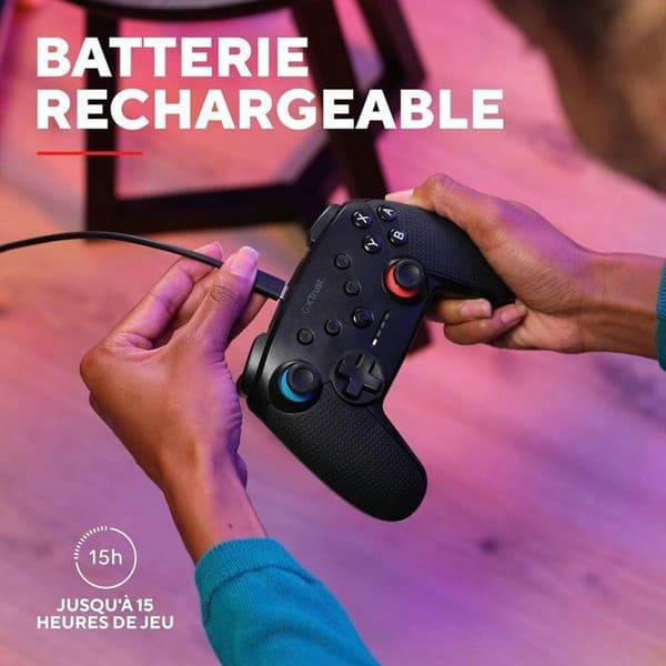 Spelkontroll - TRUST - GXT 1246 Muta - Trådlös Bluetooth - 15h batteritid - Kompatibel med Switch Svart