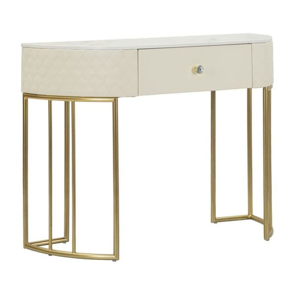 Konsol med vadderad yta Sharon 100 x 40 x 75 cm
