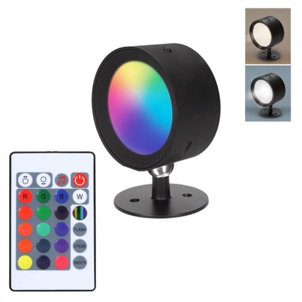 Dekorativ lampa Solight LED RGB uppladdningsbar, fjärrkontroll, Li-Ion, USB-C