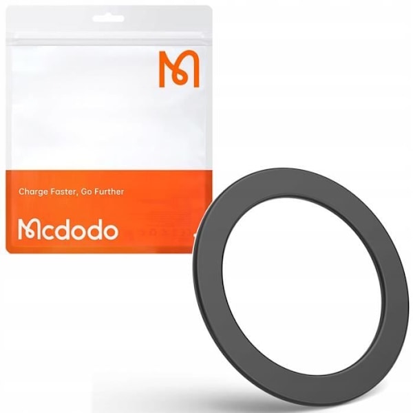 McDodo-stöd, plåt Ringmagnet för magnetladdare Svart