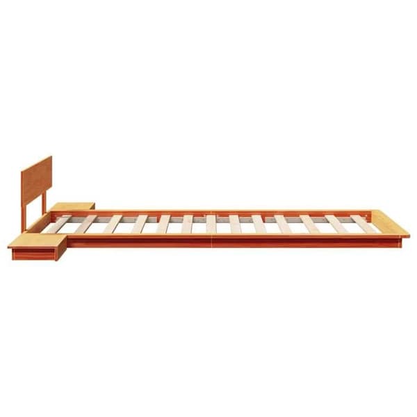 vidaXL Sängram Brun 75 x 190 cm trä 872427