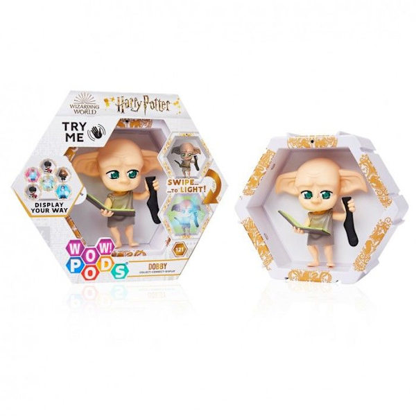 Figur - WOW! Pods - Harry Potter - Dobby - Anslutbar - Luminös - 15x5.3x15 cm Flerfärgad