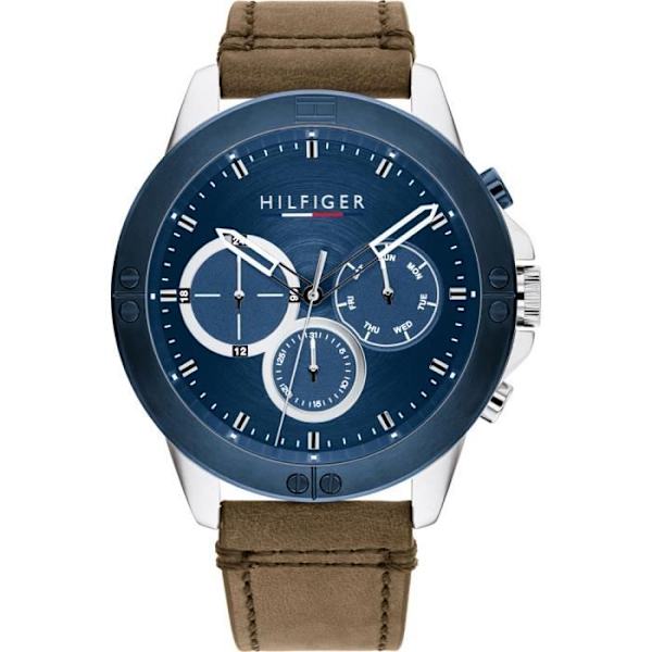 Klocka - Tommy Hilfiger - 1791895 - Kvarts - Brunt läder - Vattentät 5 bar kastanj