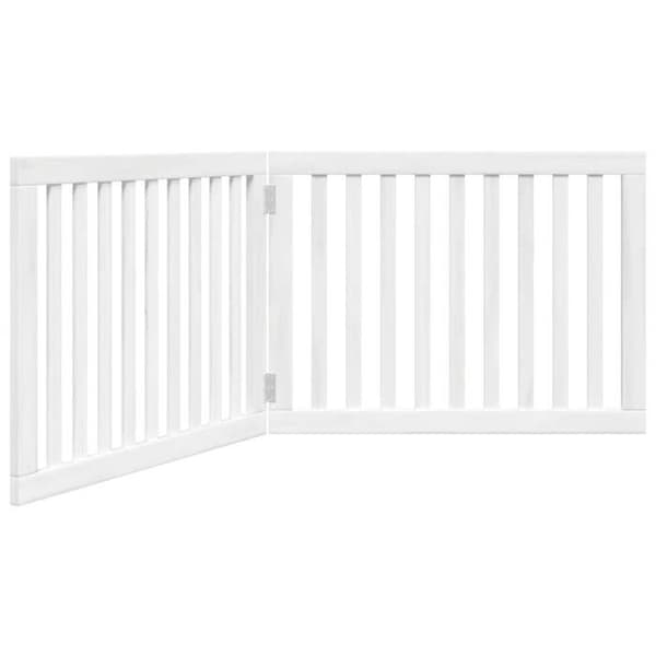 vidaXL Fällbar hundgrind 2 paneler 160 cm poppelträ, grind för husdjur, grind 352248