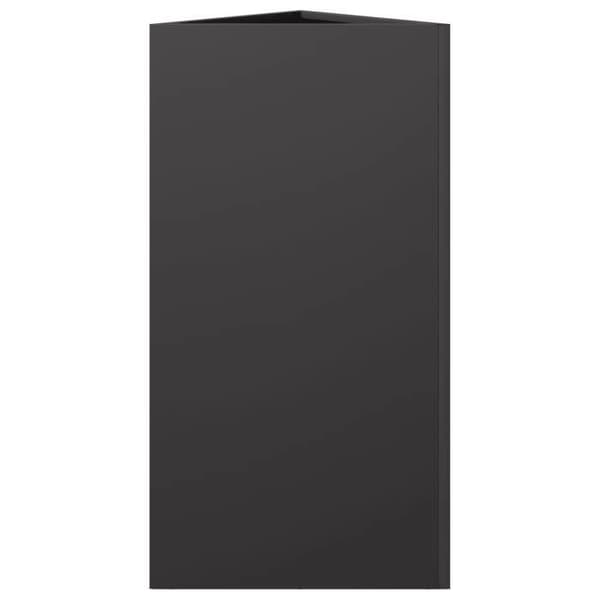 vidaXL Triangulär svart planteringslåda 40x34,5x70 cm stål 851157