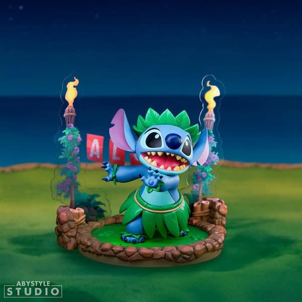 Figur Sfc | Lilo & Stitch | Stitch Dansa Hula blå (kropp), ljus turkos (mage), gr