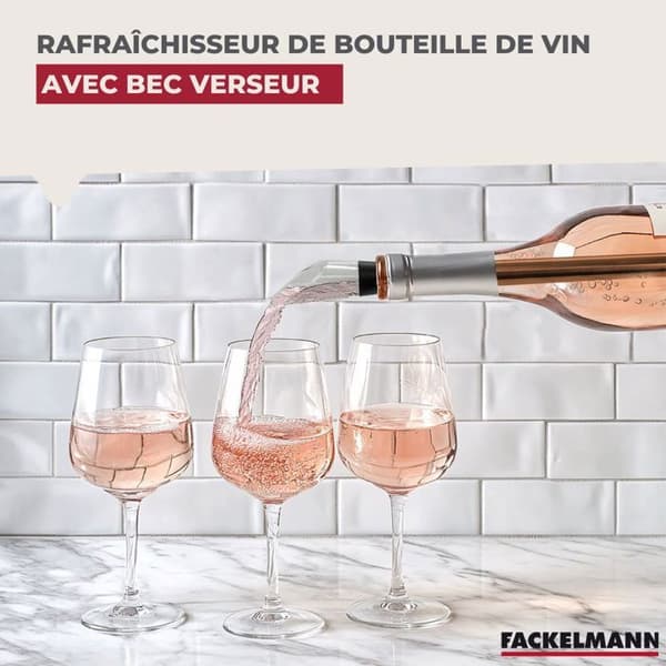 Fackelmann Bar Concept vinflaskekylare Svart, Grå, Transparent