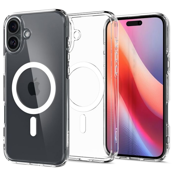Skydds skal - Spigen - iPhone 16 Plus - Semi-rigid - MagSafe - Vit Vit