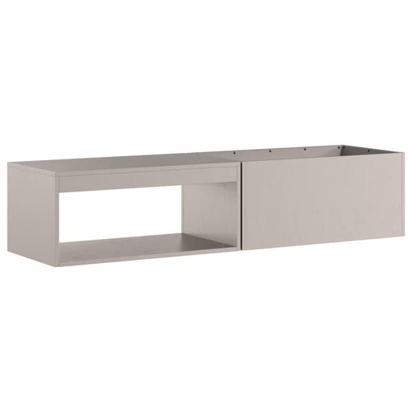 Braser - 160x45x35 cm - Väderbeständig stål - Rektangulär - Förvaring för ved brun