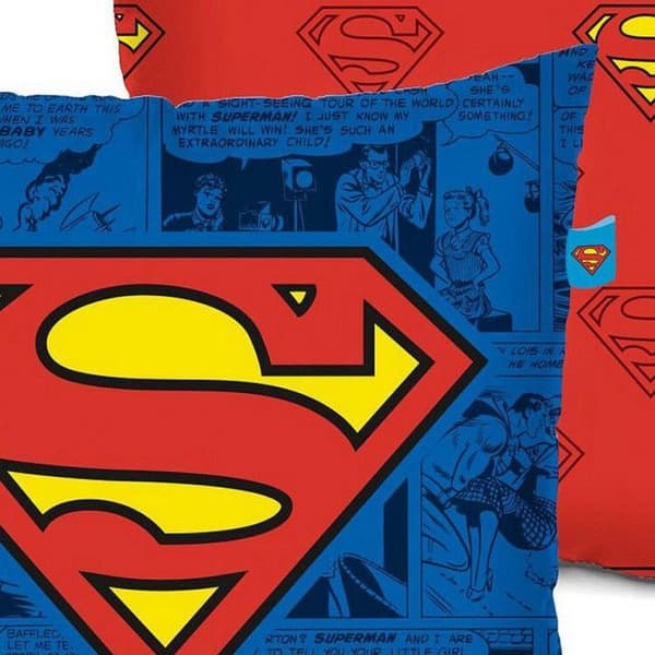 Kudde - Superman - 40x40cm - Multikolor - Syntetisk - Inomhus