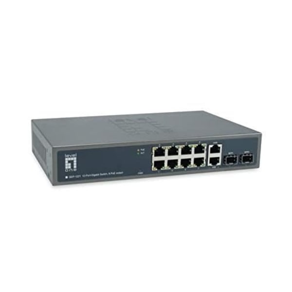 LEVELONE GEP-1221 OHANTERAD GIGABIT ETHERNET NÄTVERKSSWITCH (10-100 Svart