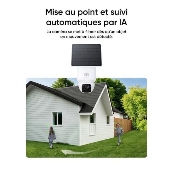 Säkerhetskamera - eufy - SoloCam E30 - 360° syn - AI-uppföljning - Trådlös solenergi obestämd