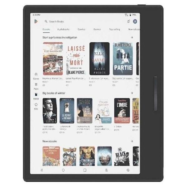 Boox GO Color 7 E-Ink Tablet, 7-tum, Octa-Core, 4 GB RAM, 64 GB, Android 12, Svart Svart
