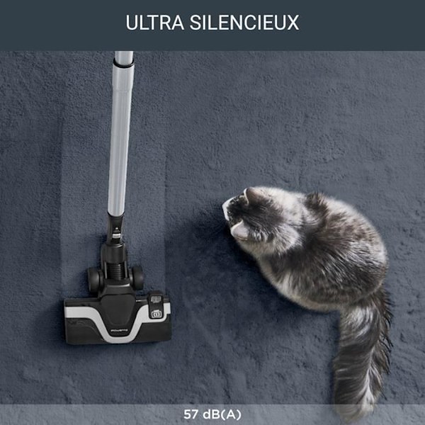 ROWENTA Silent Force RO7451EA - Dammsugare med påse, Effekt 400 W, Hög filtrering, Låg förbrukning, Tyst, Tillverkad i Frankrike