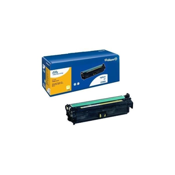 PELIKAN-kompatibel renoverad tonerkassett med OEM CE343A 651A - Gul - Upp till 16000 sidor