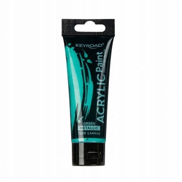 Keyroad akrylfärg, metallisk, tub 75 ml, grön
