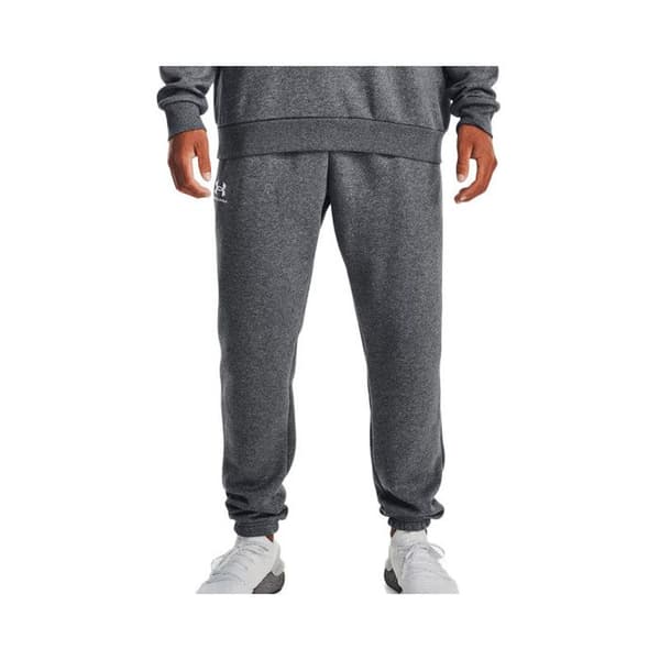 Träningsbyxor - Under Armour - Essential Fleece Jogger - Grå - Elastisk midja - Andningsbar Grå M
